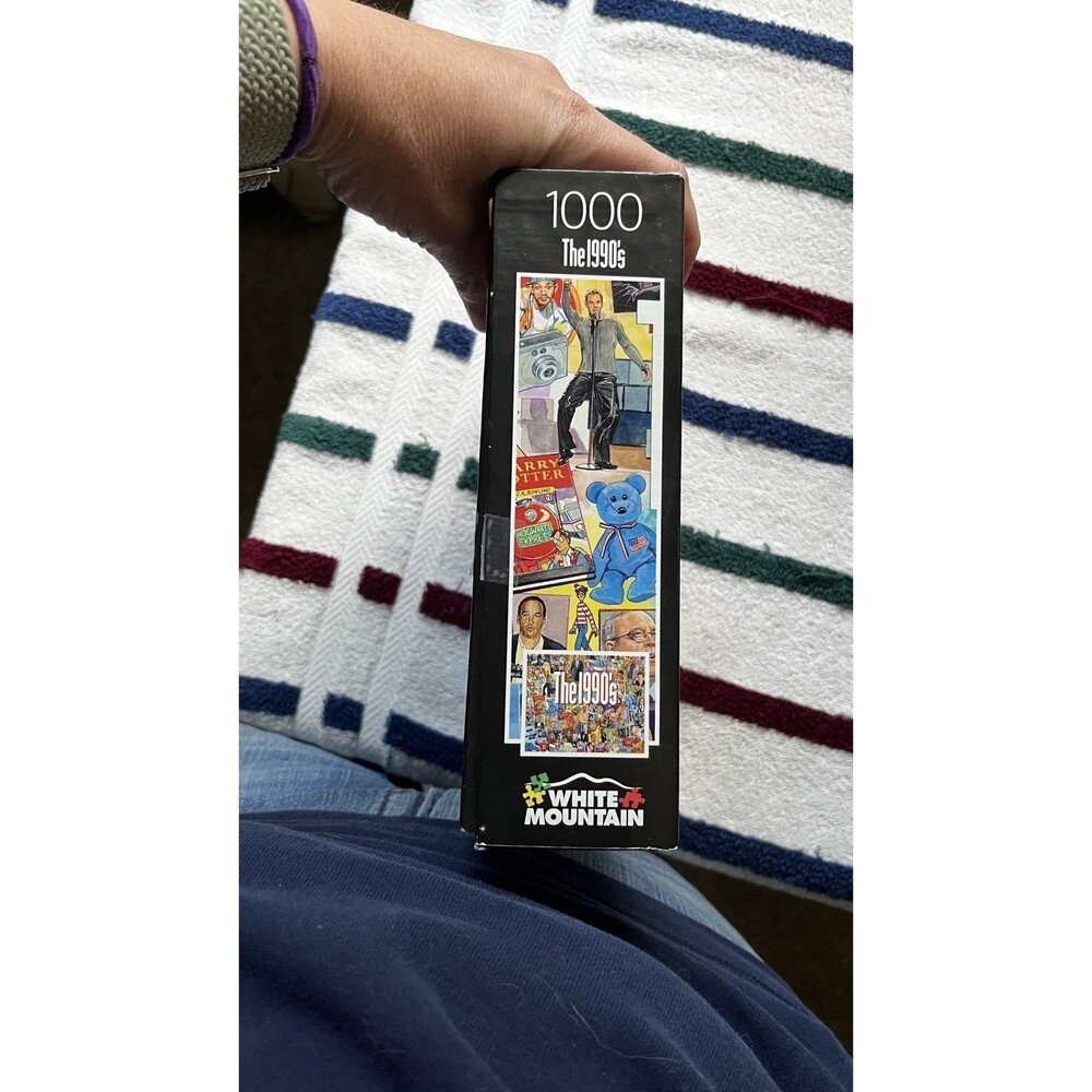 "The 1990's" Retro Themed 1000 Piece Puzzle by White Mountain Used Complete - Picture 7 of 8
